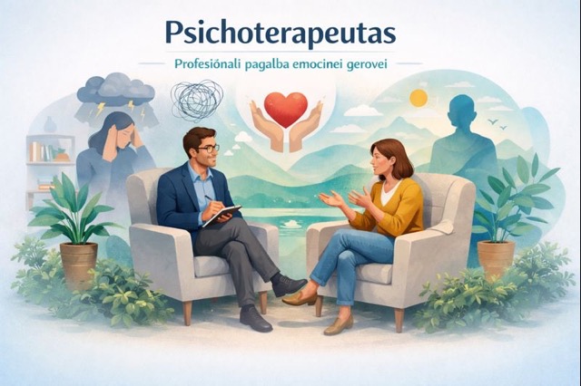 Psichoterapeutas – profesionali pagalba emocinei gerovei